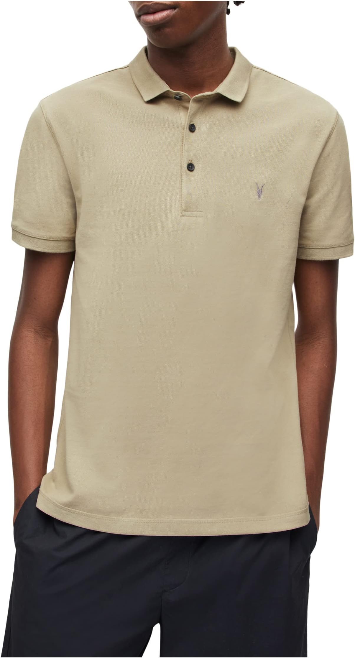 Рубашка-поло Reform Short Sleeve Polo AllSaints, цвет Clay Green