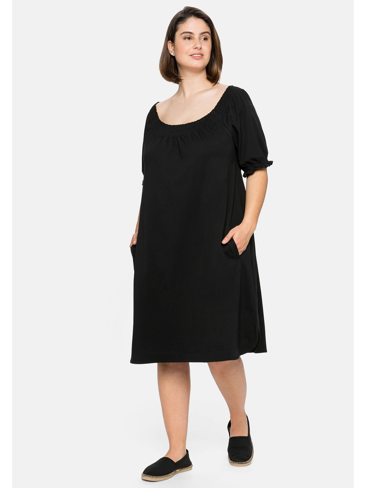 Платье sheego Jersey, черный