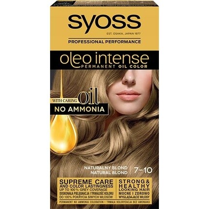 

Краска для волос Oleo Intense 7-10 Натуральный Блондин 50мл, Syoss