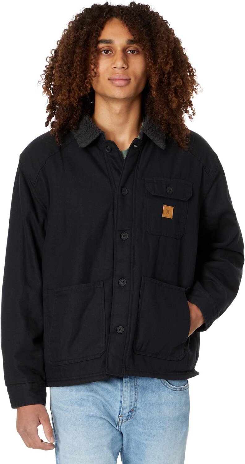 

Куртка Bixby Canvas Sherpa Lined Jacket Hurley, черный