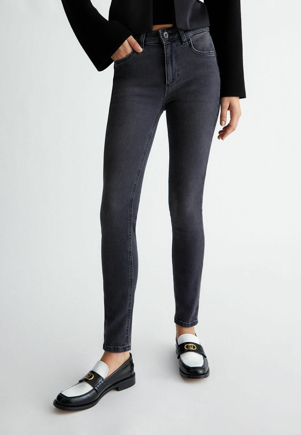 

Джинсы Skinny Fit BOTTOM UP SKINNY LIU JO, черный деним