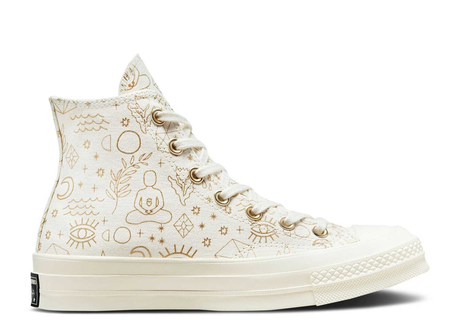 

Кроссовки Converse Wmns Chuck 70 High 'Golden Elements', кремовый, Бежевый