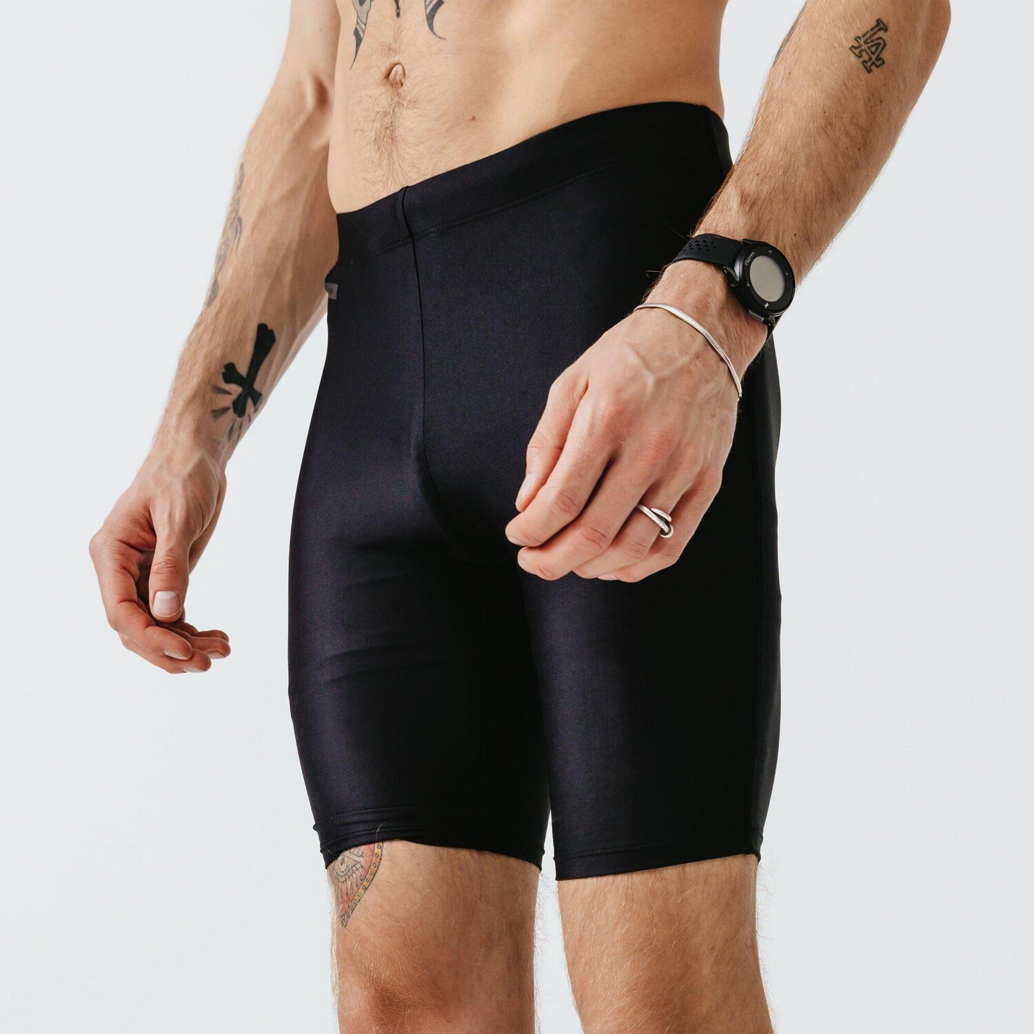 

Дышащие узкие шорты для бега Decathlon Dry Kalenji, черный
