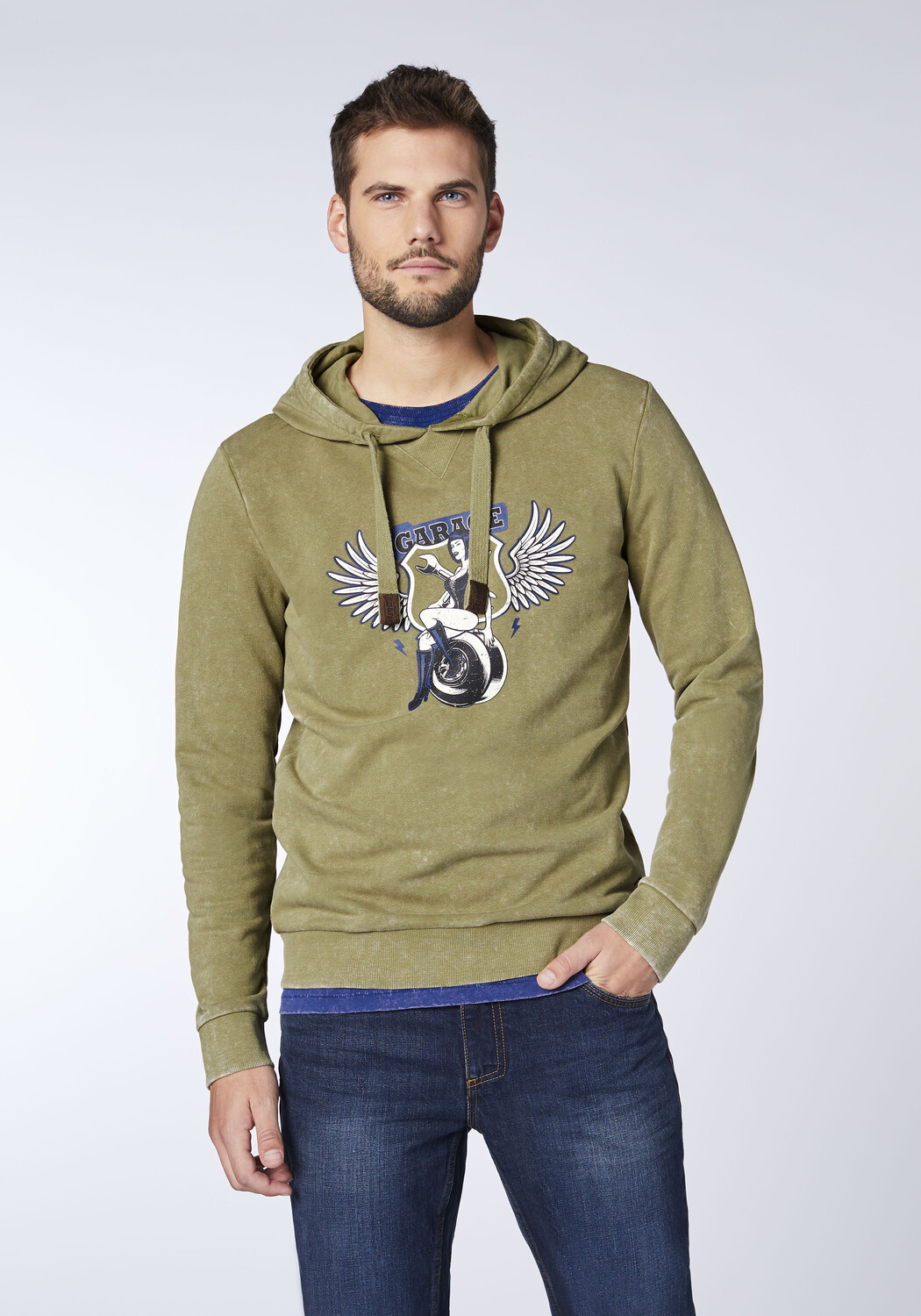 

Толстовка Oklahoma Jeans Kapuzen, зеленый