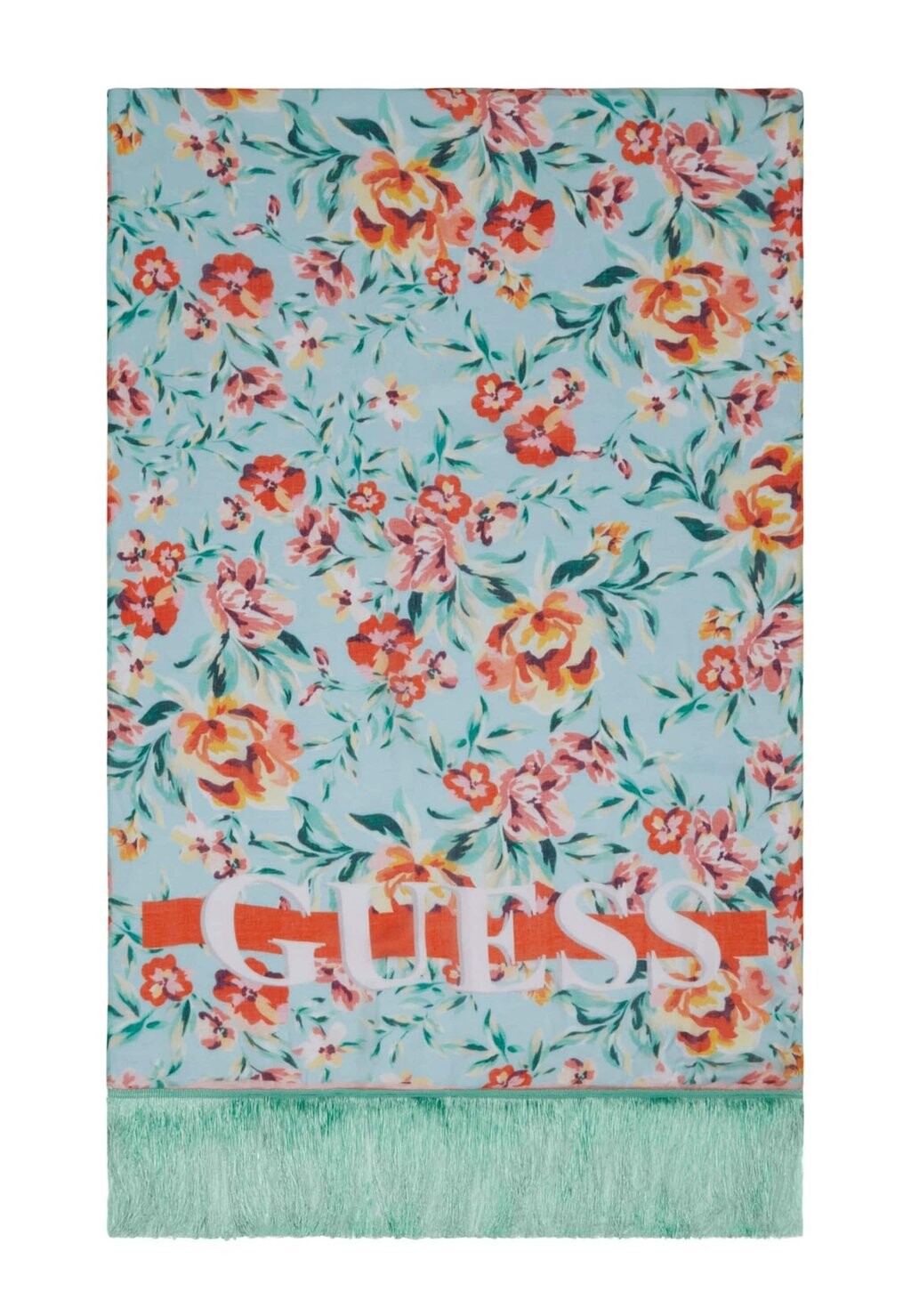 

Шарф BLUMENPRINT Guess, цвет blumenmuster hell blau