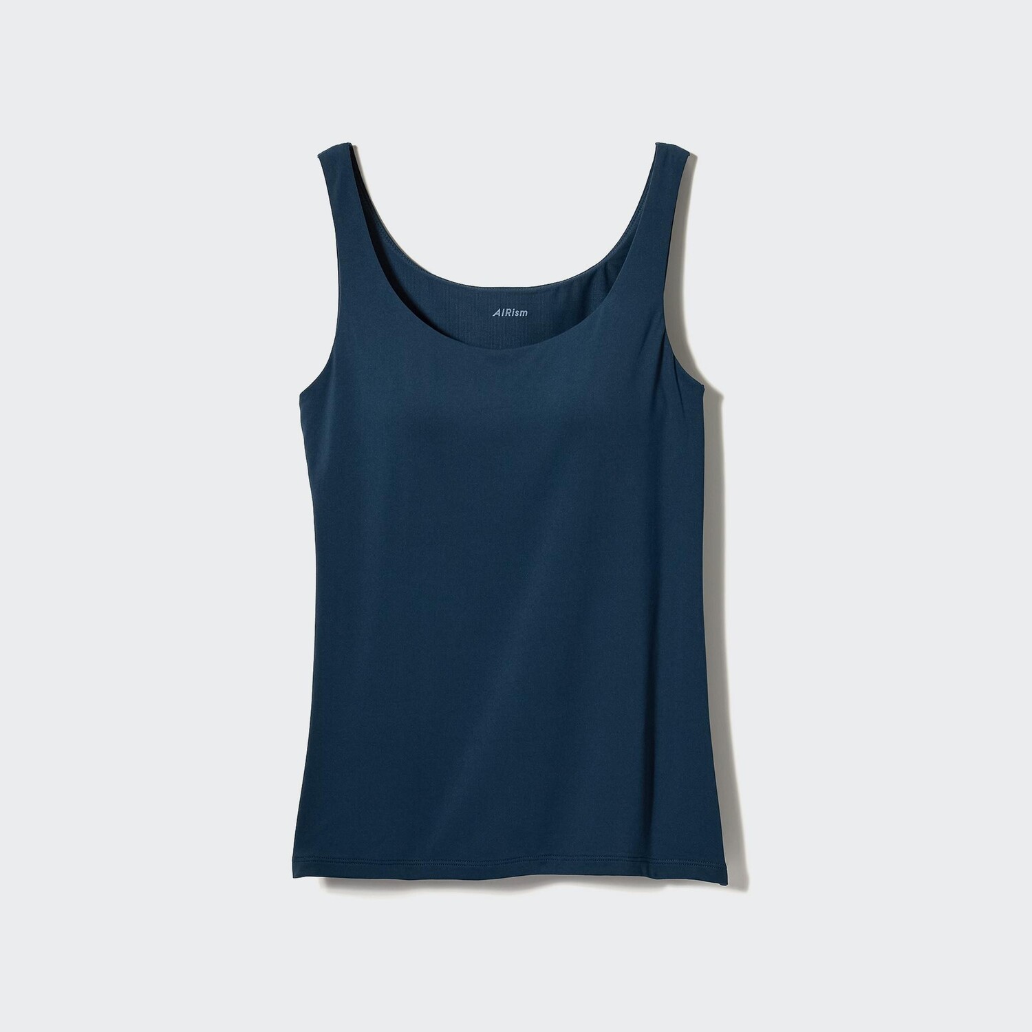

Топ на бретелях с бюстгальтером Airism UNIQLO, темно-синий