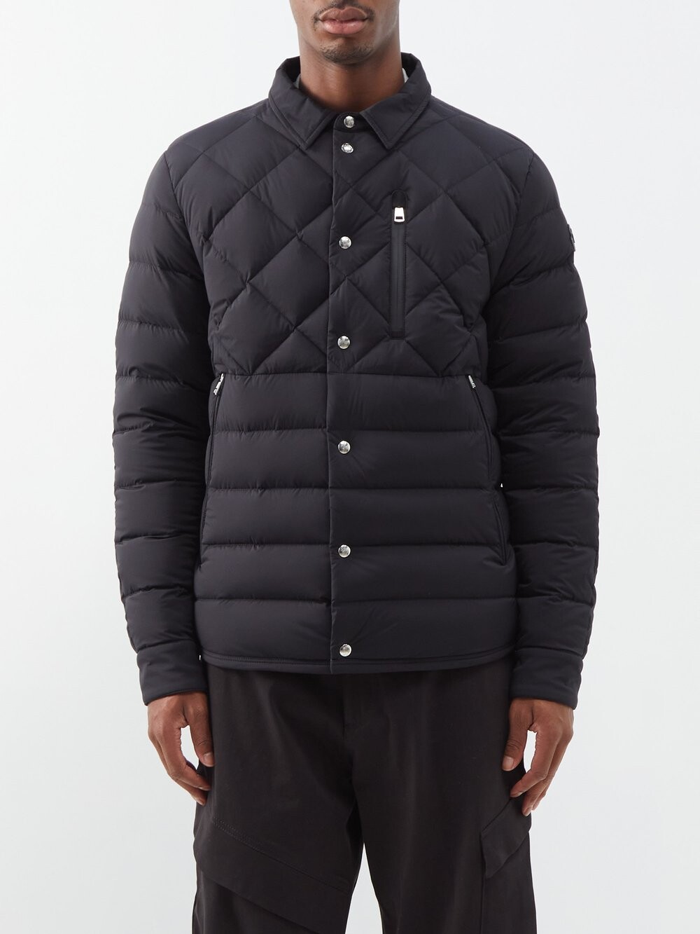 

Стеганое пуховик veillat Moncler, черный