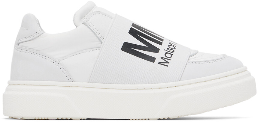 

Детские серо-белые кроссовки MM6 Maison Margiela со вставками