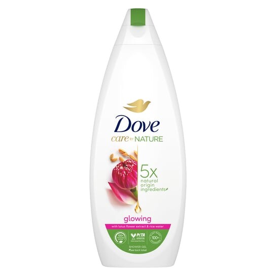 

Гель для душа сияющий экстракт цветка лотоса и рисовая вода, 600 мл Unilever, Dove Care By Nature