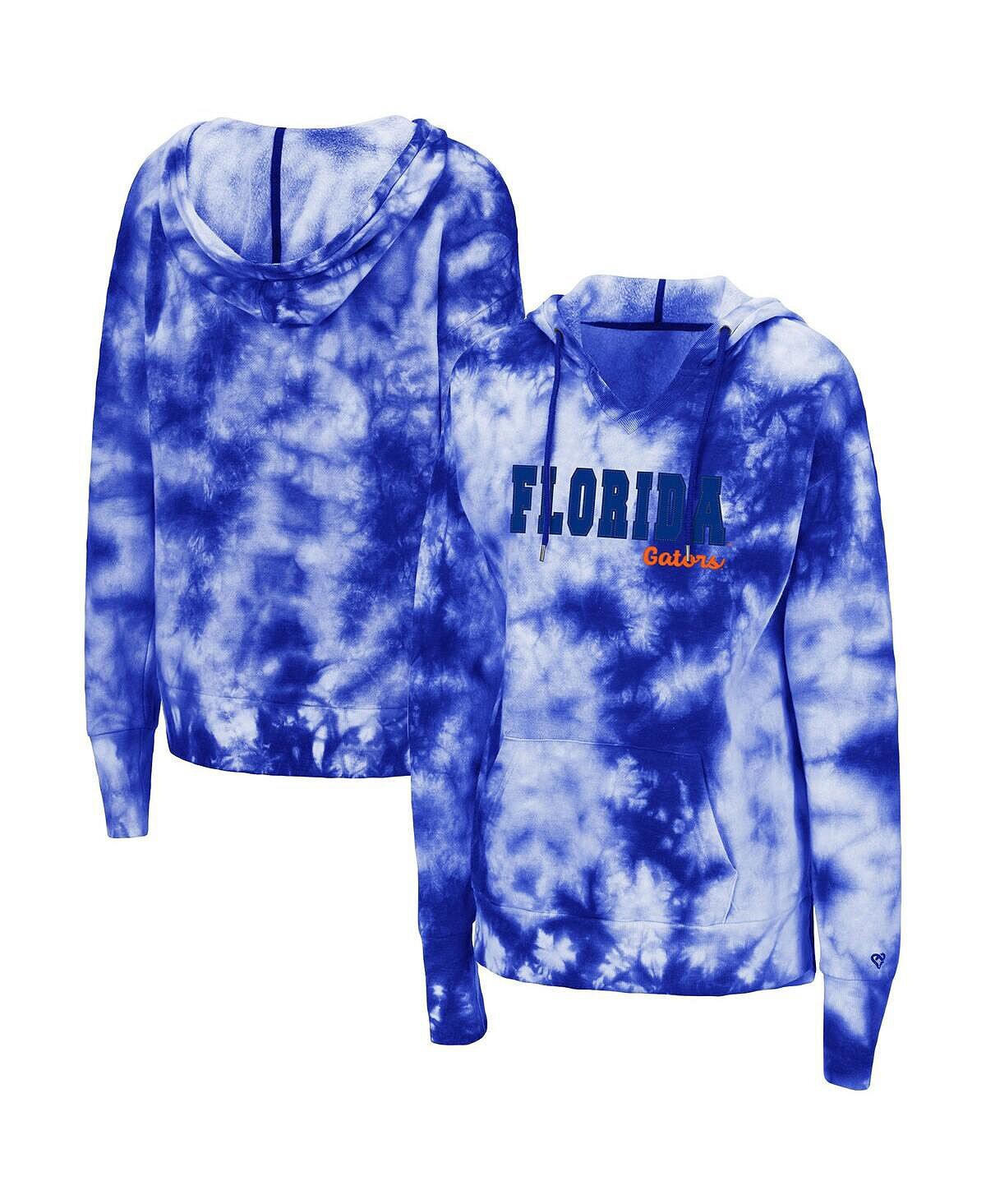 

Женский пуловер с капюшоном Royal Florida Gators Shavonee Tie-Dye Colosseum