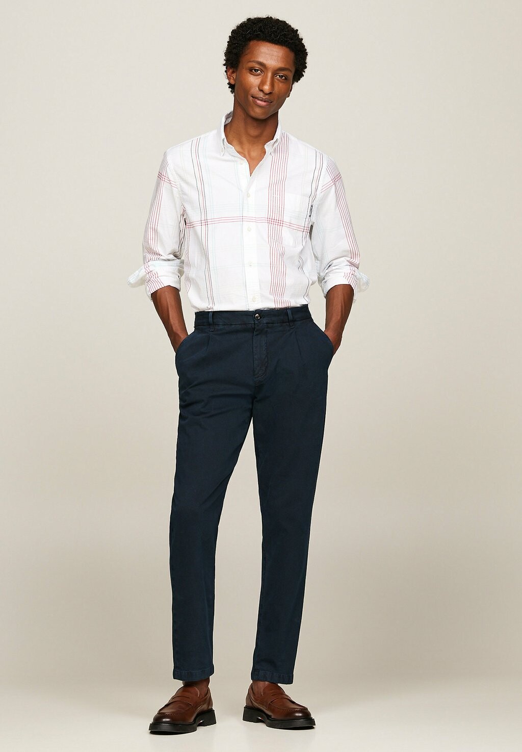 

Рубашка CHECK REGULAR FIT Tommy Hilfiger, кремовый