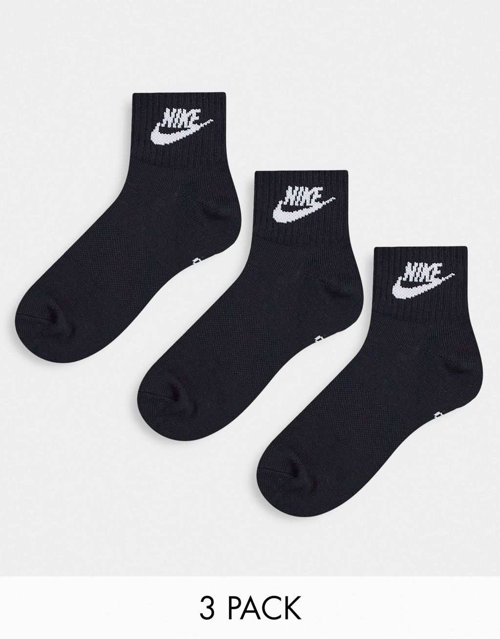 Набор из трех черно-белых носков Nike Everyday Essential