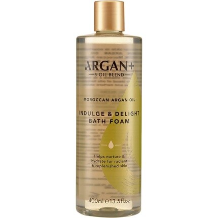 

Argan+ 5 Oil Blend Argan+ Indulge & Delight Пена для ванны с марокканским аргановым маслом, веганская пена для ванны, 400 мл