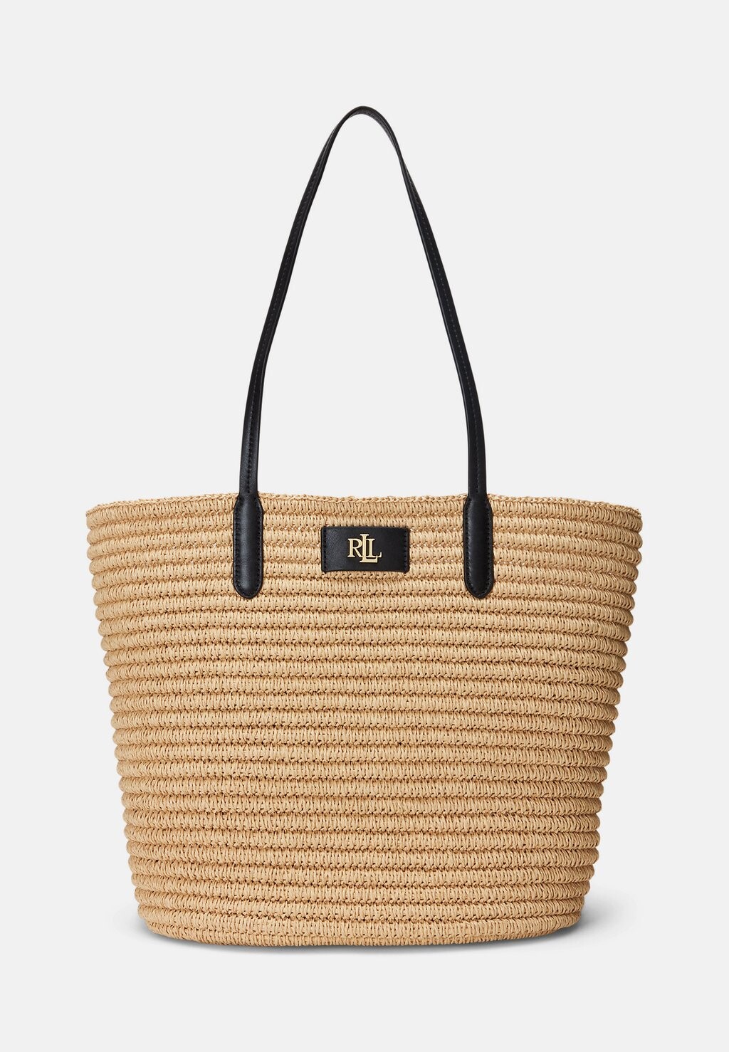 

Сумка BRIE TOTE LARGE Lauren Ralph Lauren, цвет natural/black