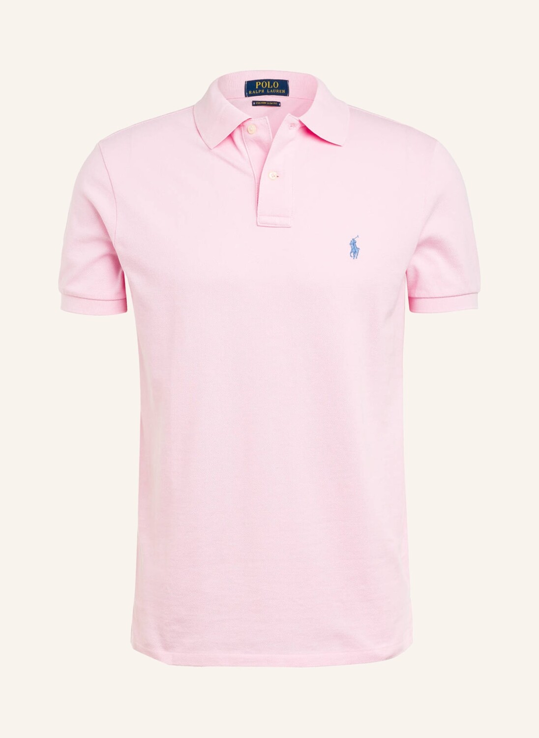 

Рубашка поло POLO RALPH LAUREN Piqué Custom Slim Fit, роза