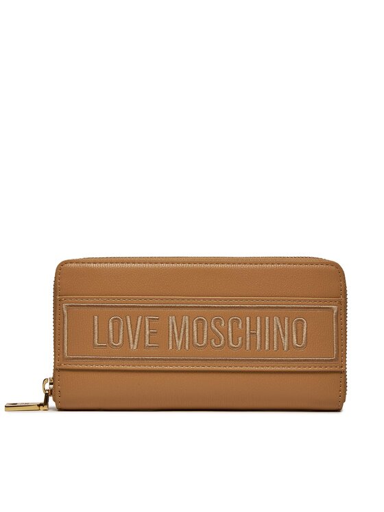 Большой женский кошелек Love Moschino, коричневый