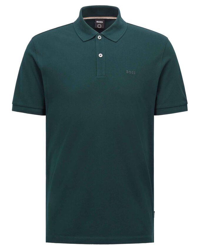 Рубашка-Поло Pallas с короткими рукавами Boss, зеленый