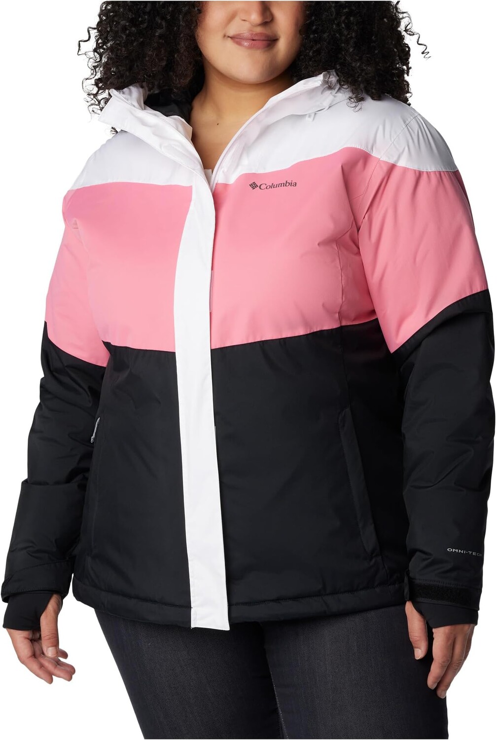 

Утепленная куртка Tipton Peak II больших размеров Columbia, цвет White/Camellia Rose/Black