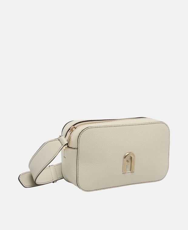 

Кожаная сумка через плечо Furla, миндальный