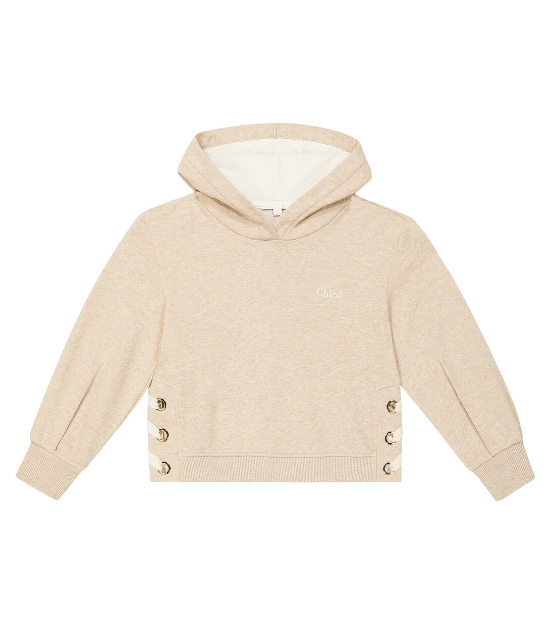 

Толстовка из хлопкового джерси Chloé, бежевый