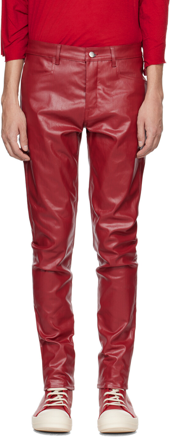

Красные джинсы Тайрон Rick Owens