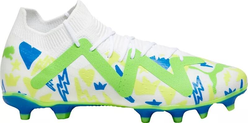 

Футбольные бутсы Puma Future Match Neymar Jr FG, белый/синий