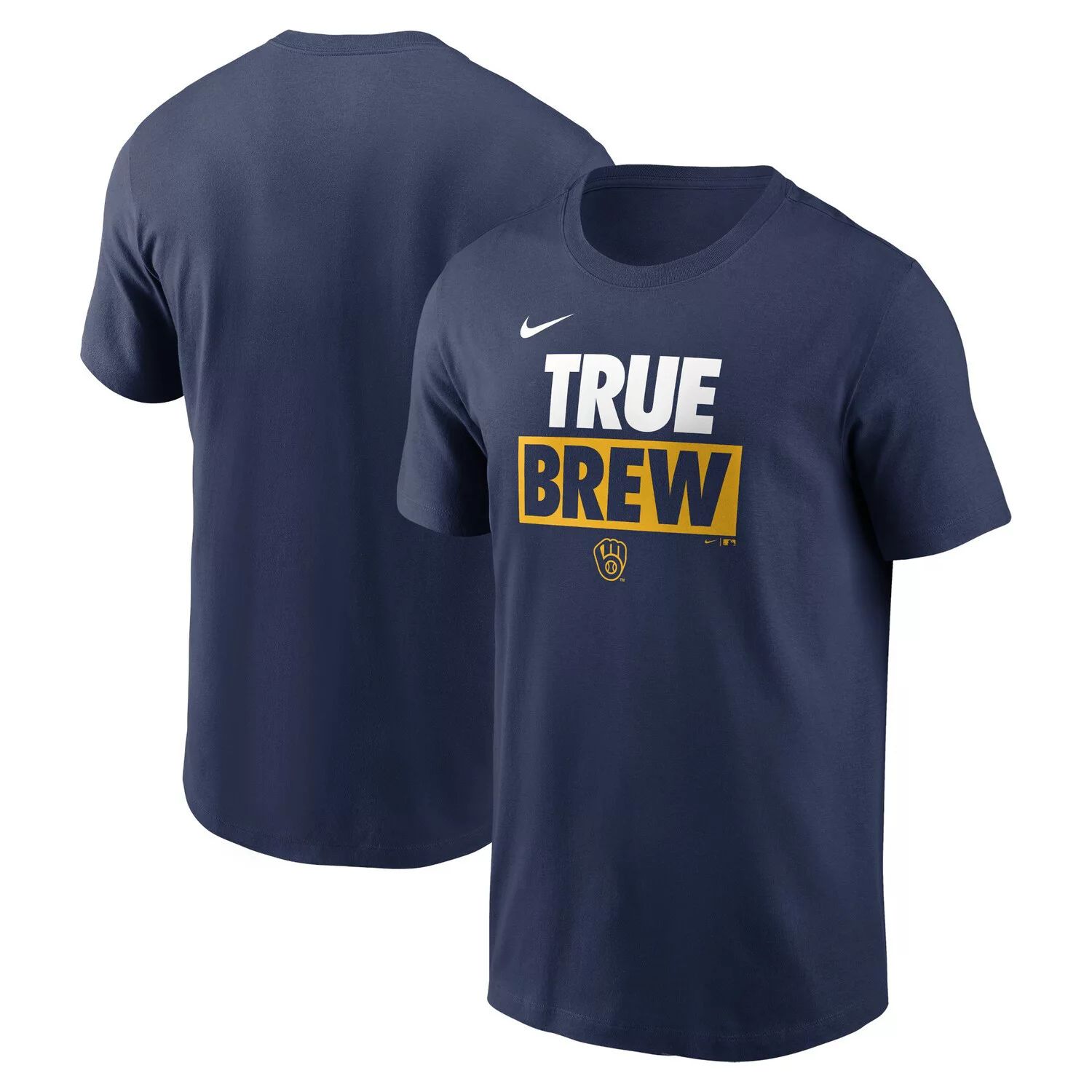 Мужская темно-синяя футболка Milwaukee Brewers Rally Rule Nike фото
