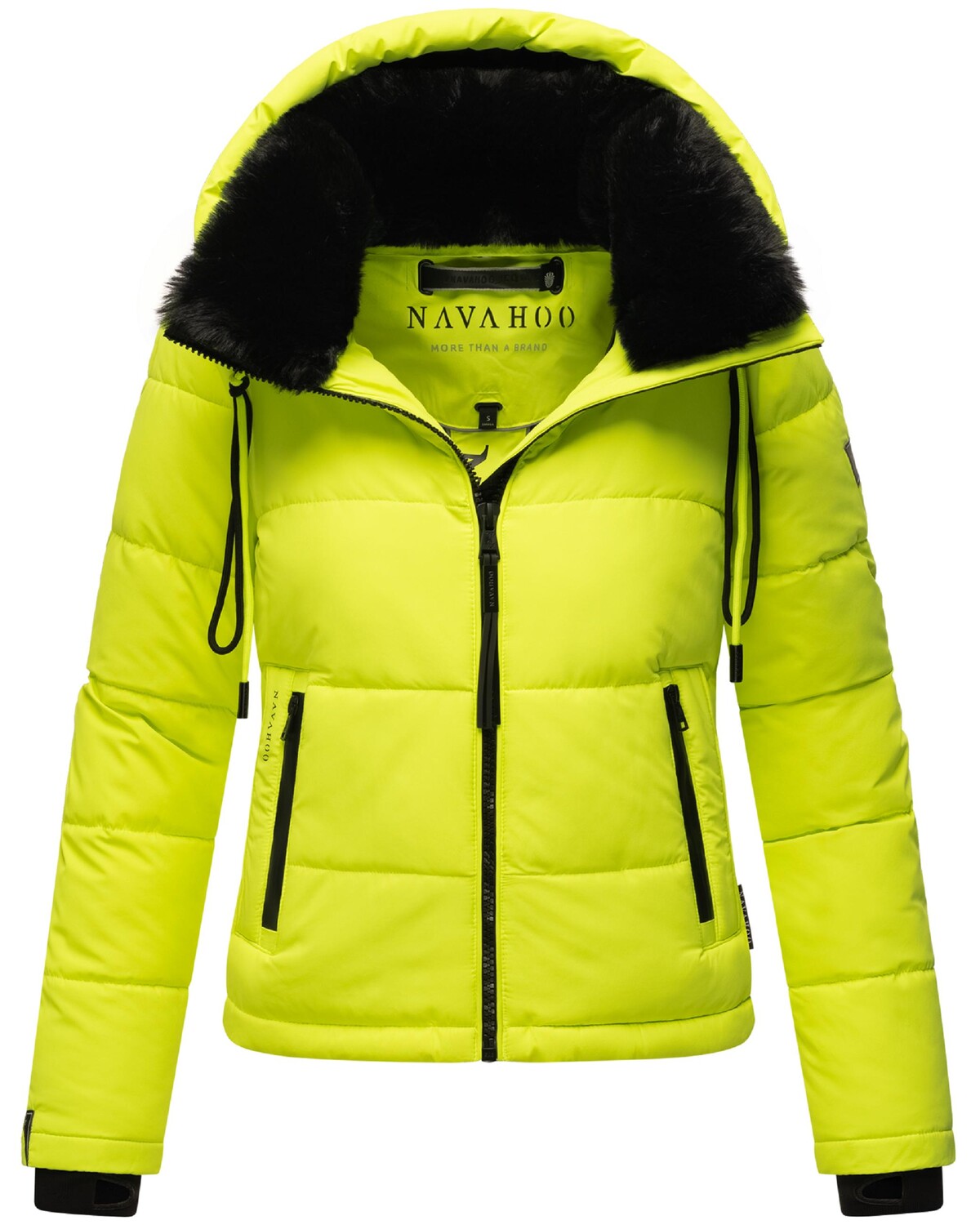 Пуховик Navahoo Steppjacke Mit Liebe XIV, цвет Neon Green