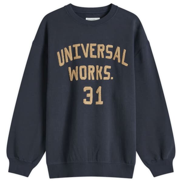 

Вышитая толстовка с изображением экипажа Universal Works, синий