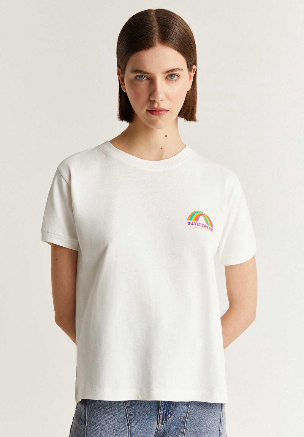 

Футболка с принтом RAINBOW Scalpers, белый