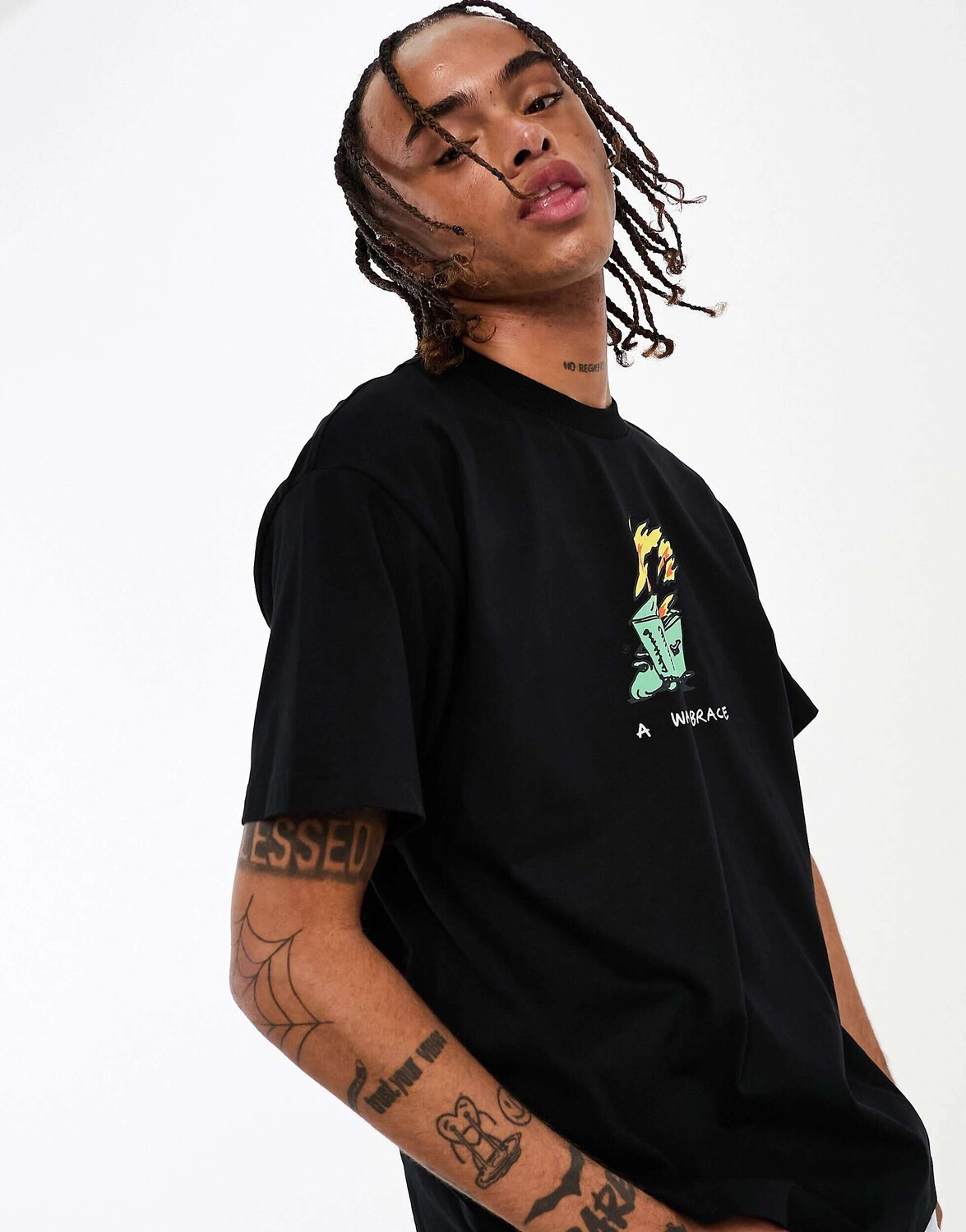 

Черная футболка Carhartt WIP с теплыми объятиями, Черный