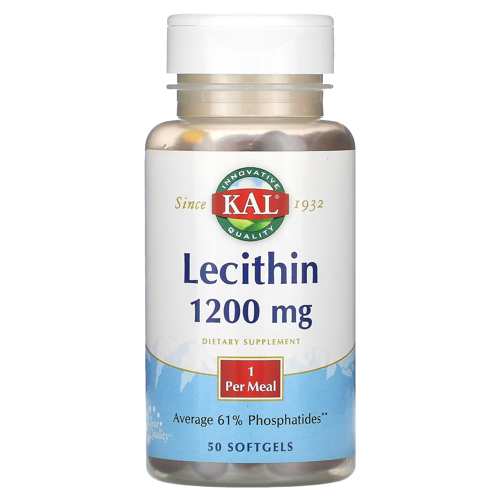 Лецитин KAL, 50 мягких таблеток лецитин подсолнечника swanson 90 мягких таблеток