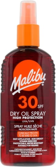 Бронзирующее масло для загара, 200 мл Malibu, Dry Oil Spray SPF30 malibu