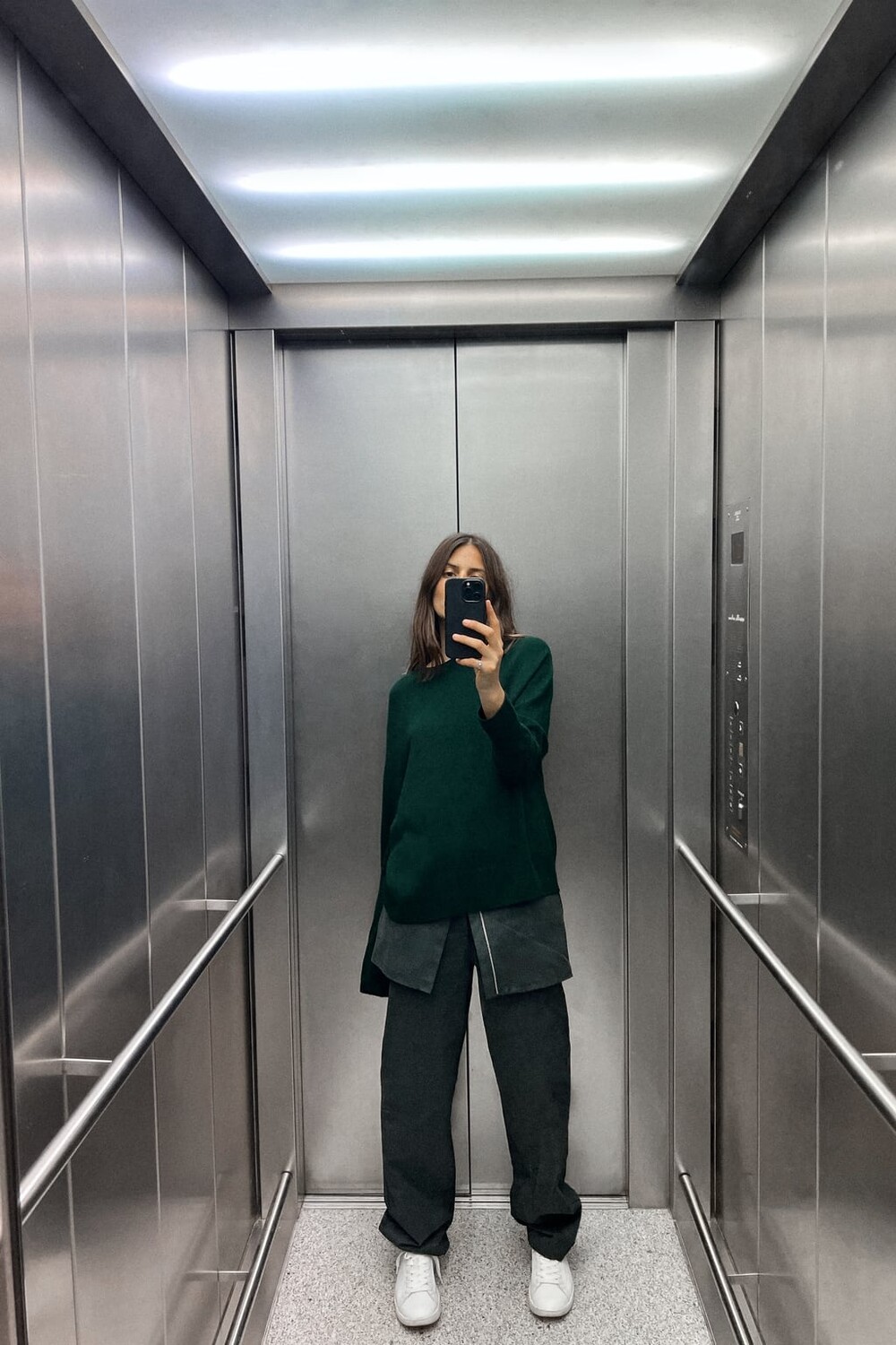 

Очень мягкий шерстяной вязаный свитер ZARA, зеленый