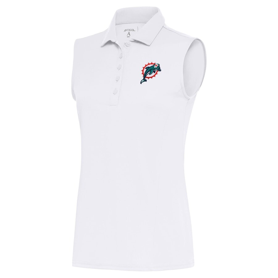 

Поло без рукавов Antigua Miami Dolphins, белый