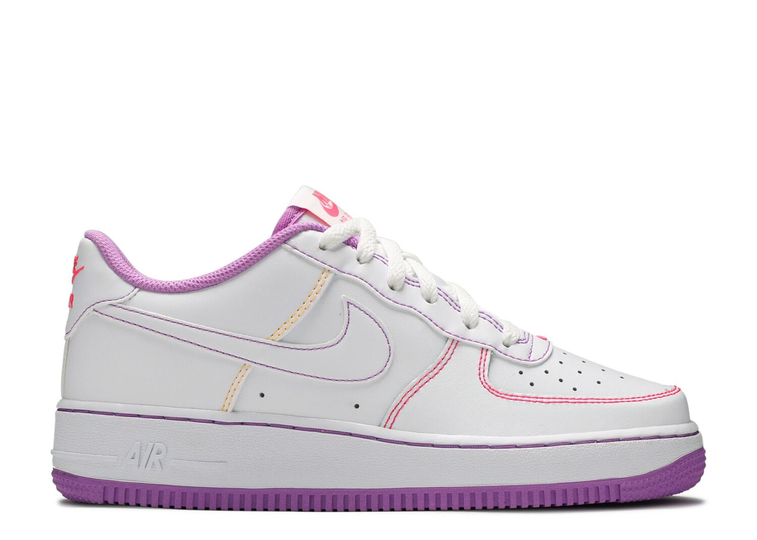

Кроссовки Nike Air Force 1 '07 Low Gs 'Contrast Stitch - Fuchsia Glow', белый