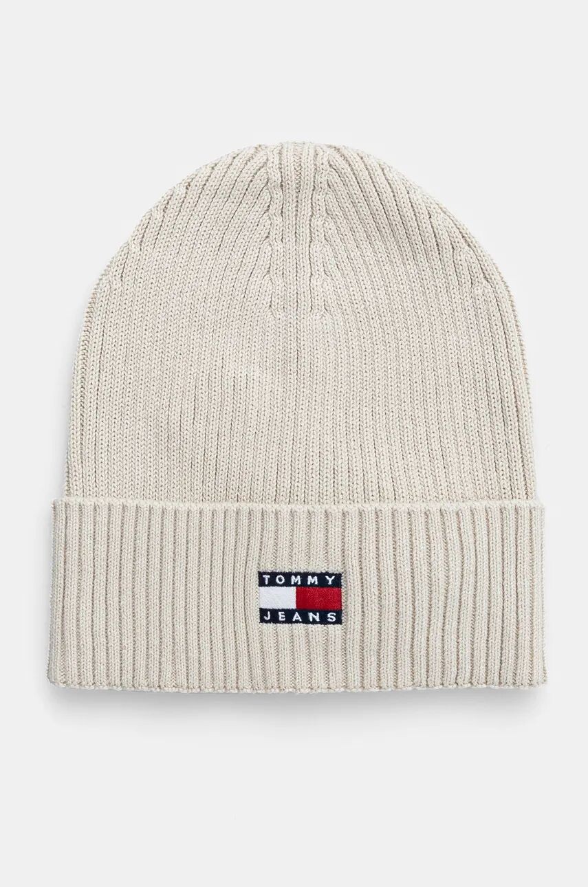 

Хлопковая кепка Tommy Jeans, бежевый