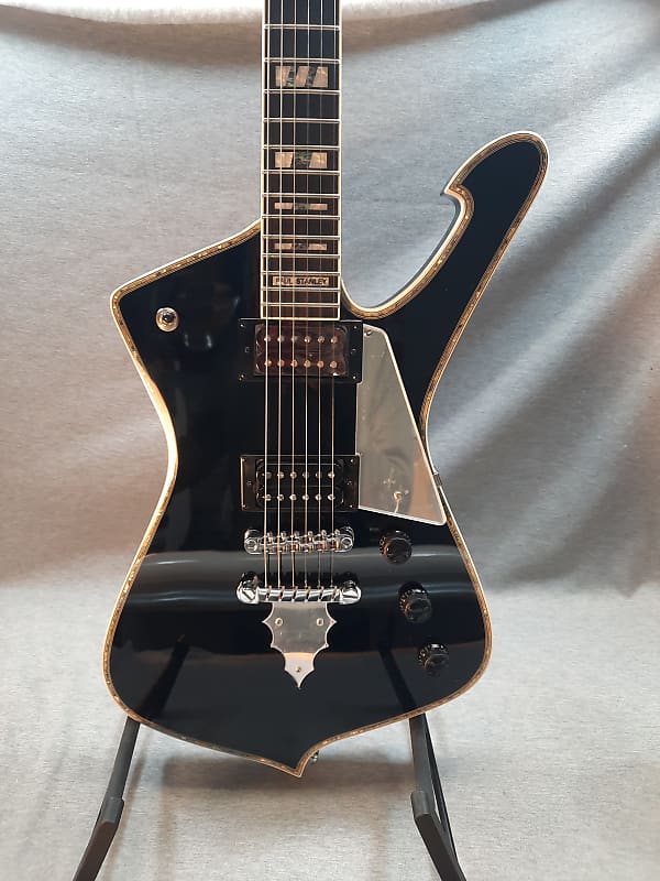 электрогитара ibanez ps3cm paul stanley signature electric guitar black cracked mirror Электрогитара Ibanez PS-120 Paul Stanley Signature Black