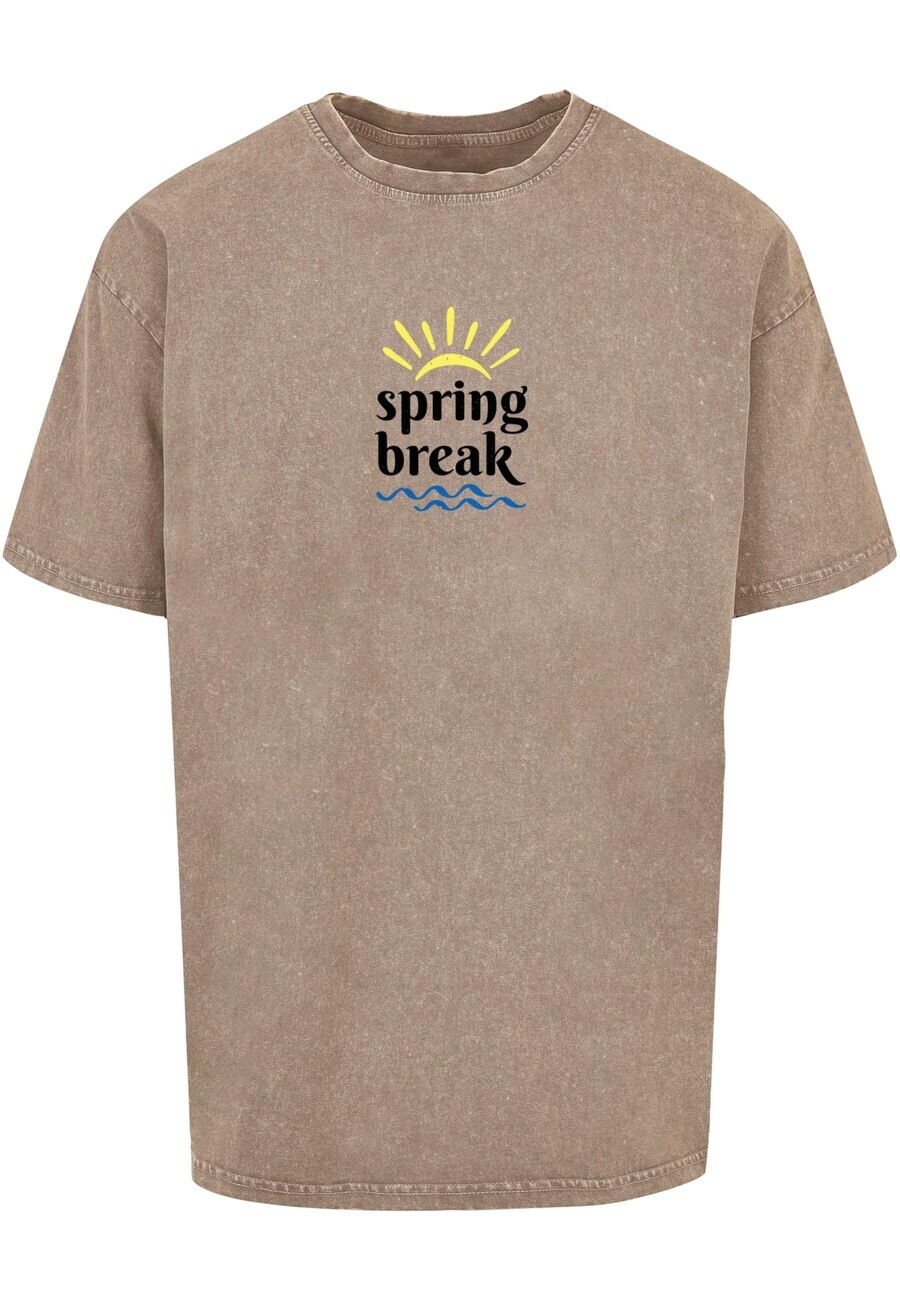 

Футболка Merchcode Spring Break, светло-коричневый