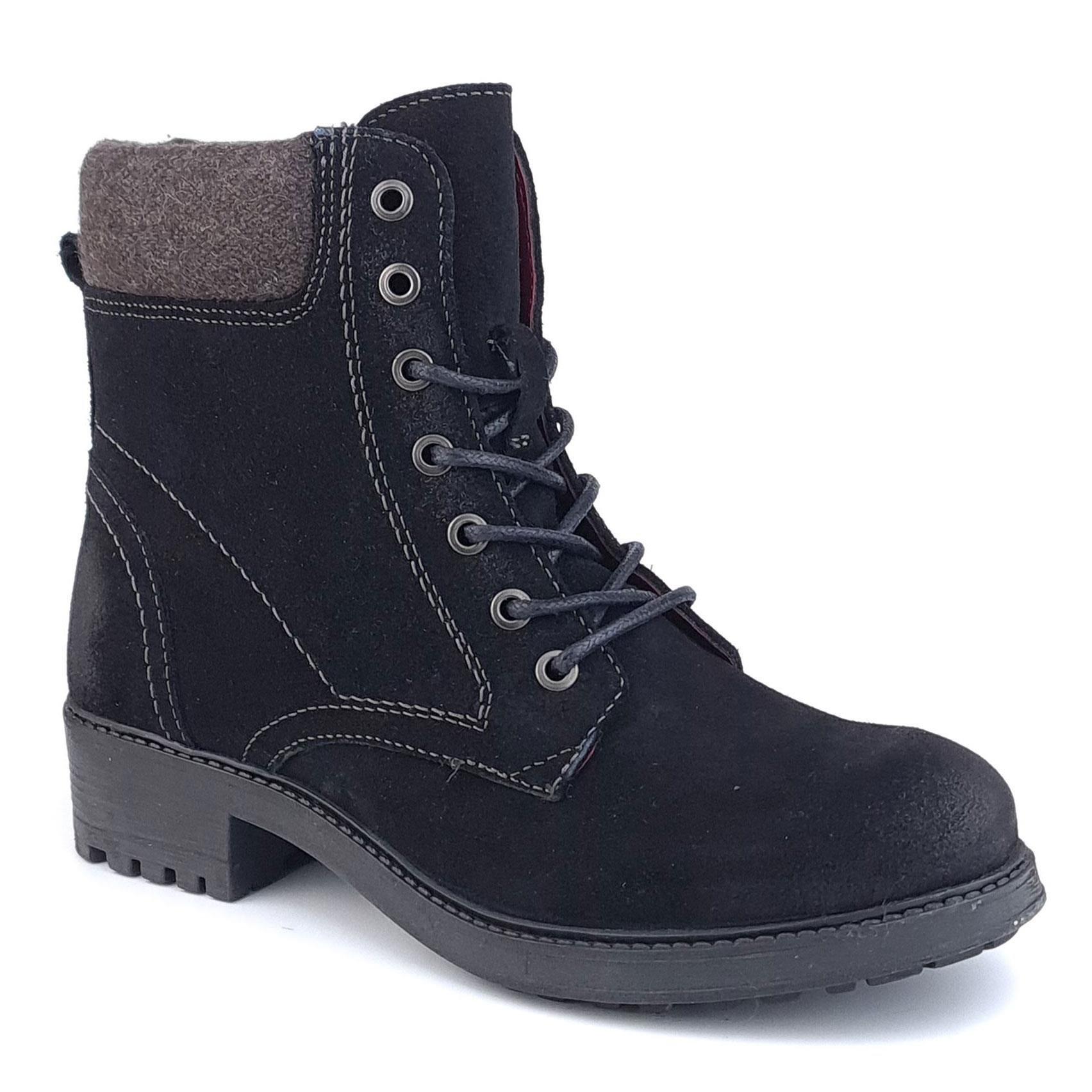 Замшевые кожаные ботинки Warwick на шнуровке Frank James, черный кожаные ботинки челси на блочном каблуке tamaris черный