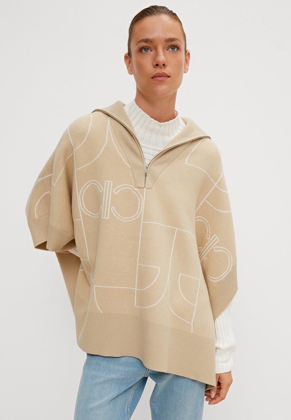 

Пончо comma casual identity, Серый