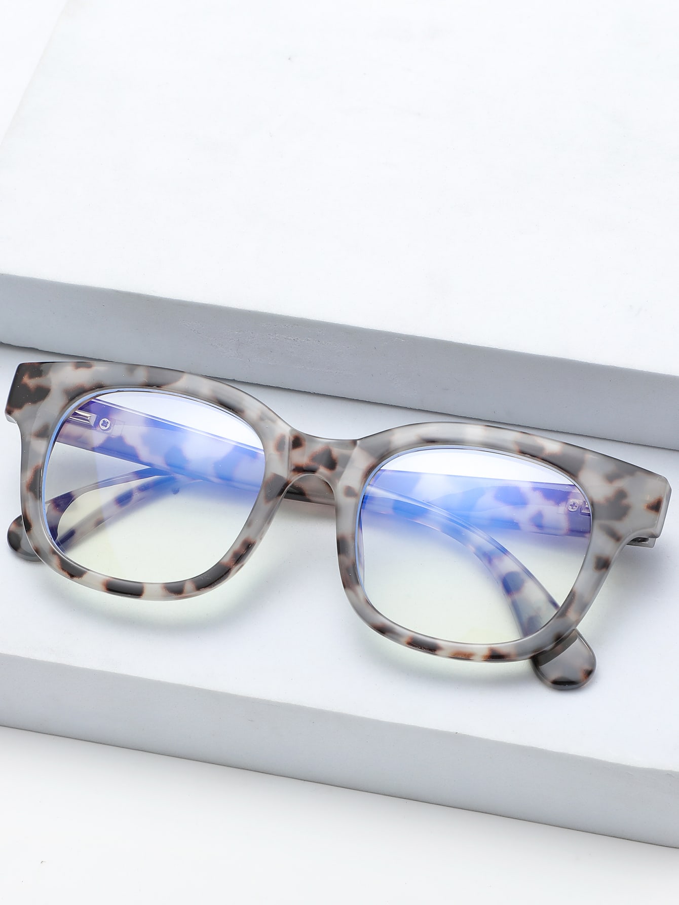 Очки в леопардовой оправе с защитой от синего света очки круглые прозрачные линзы в металлической оправе серебристый
