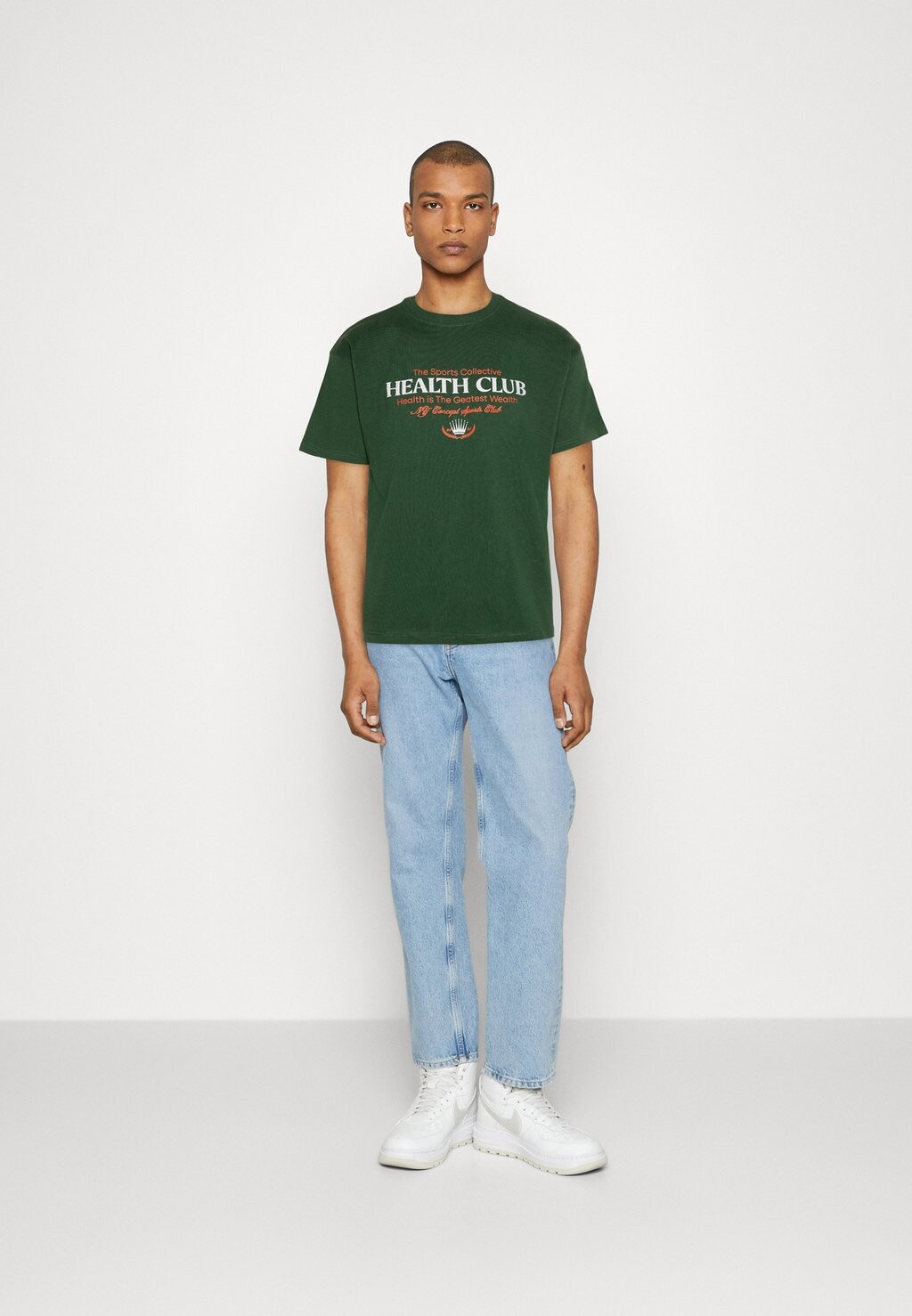 

футболка с принтом Graphic Tee Unisex 2 Pack NY CONCEPT, цвет dark green/black