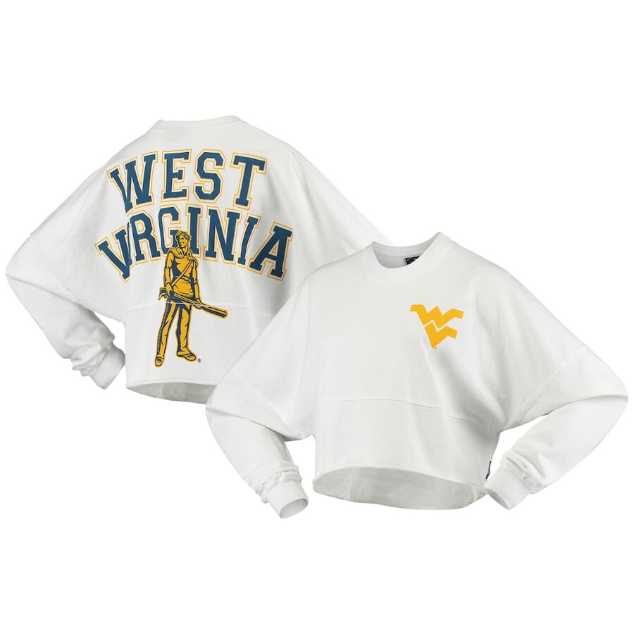 

Футболка с длинным рукавом Spirit Jersey West Virginia Mountaineers, белый