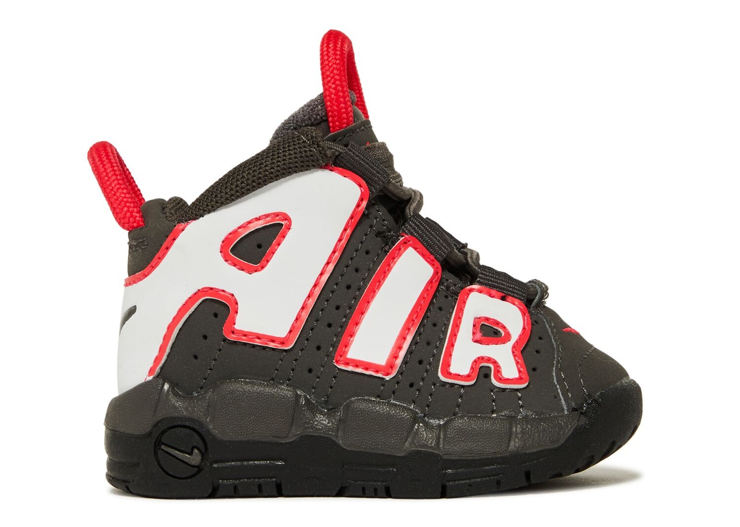 

Кроссовки Nike Air More Uptempo Td 'Medium Ash Siren Red White', черный