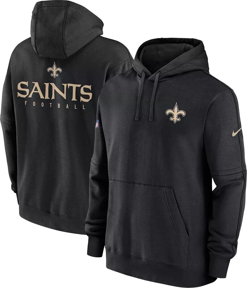 

Мужская черная толстовка с капюшоном Nike New Orleans Saints 2023 Sideline Club