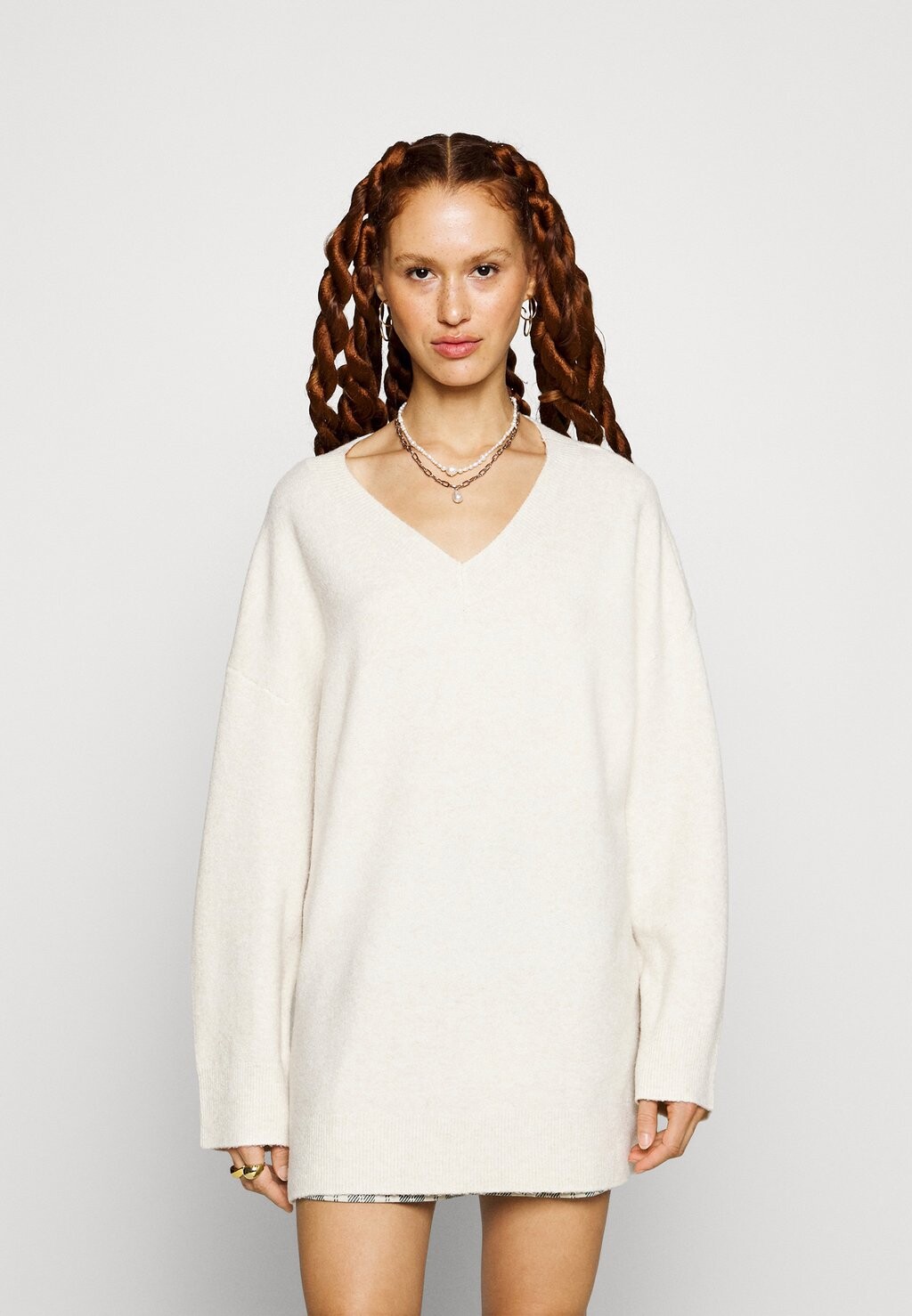 

Трикотаж стежка Vero Moda VMDOFFY V-NECK, цвет birch