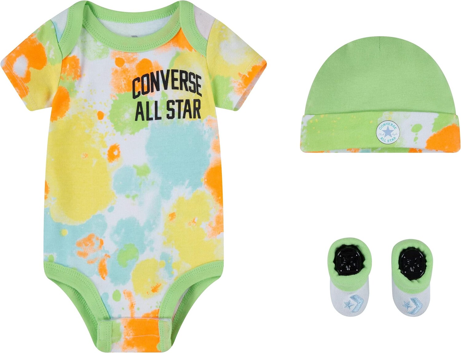

Детский набор Converse Hat Bootie Three-Piece Set, цвет Lime Rave