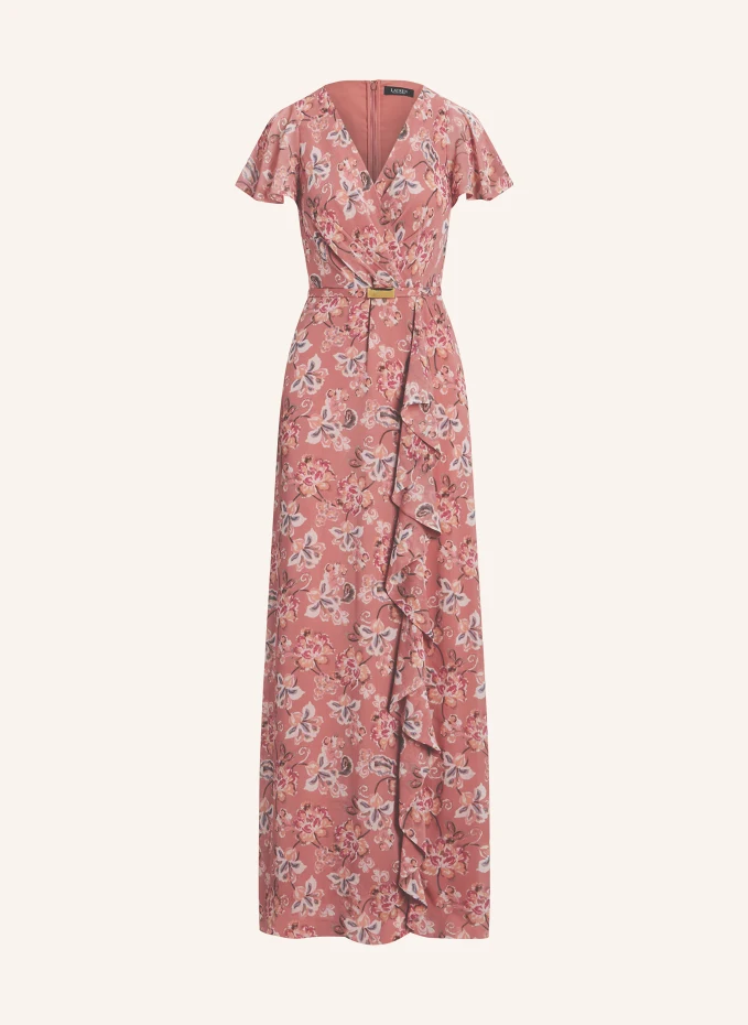 

Платье и воланами Lauren Ralph Lauren, оранжевый