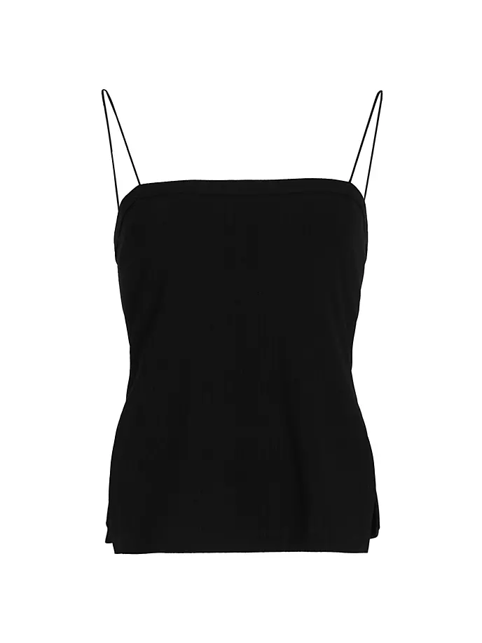 

Двусторонняя майка ребристой вязки Helmut Lang, черный